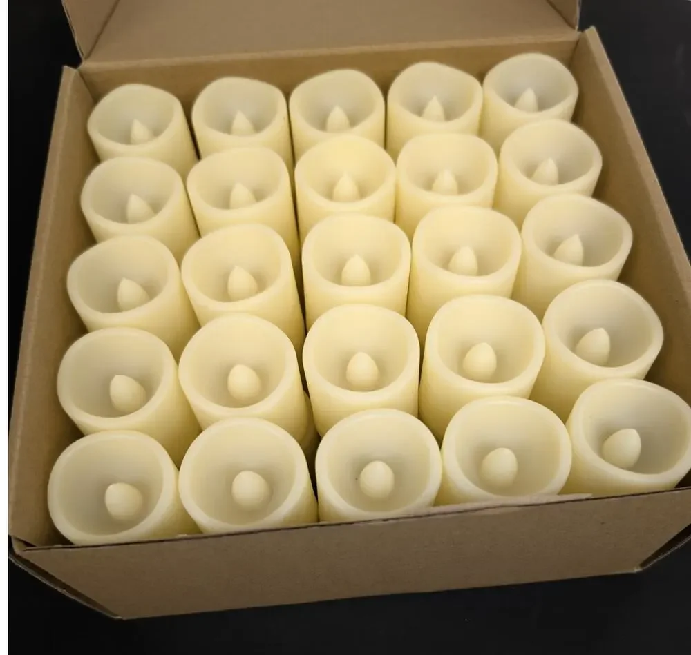 Tea Light Battery Operated Candles Box of 50 Wedding Party Festive Romantic
